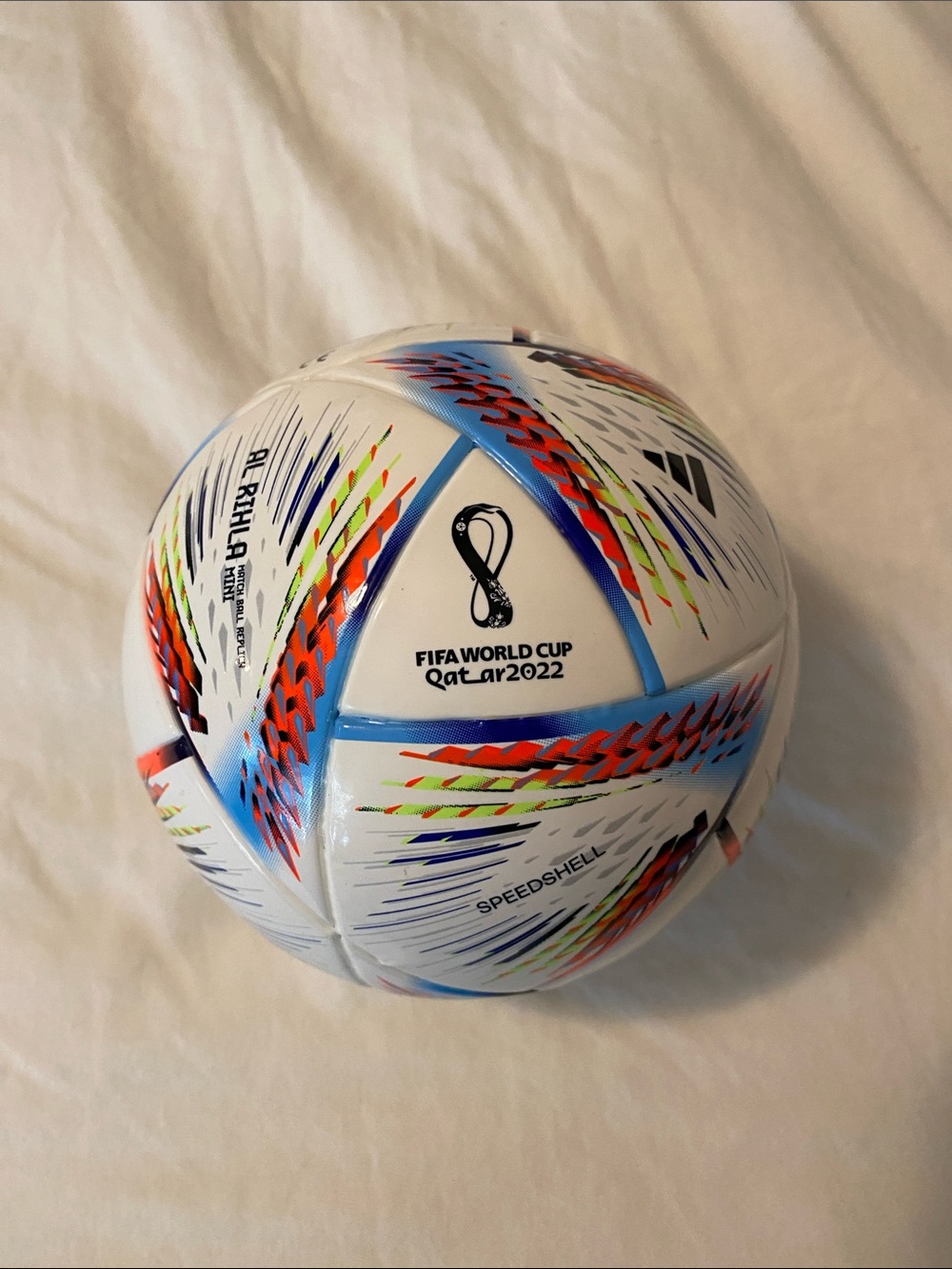 adidas White Multicolor FIFA World Cup Souvenir Soccer Ball
